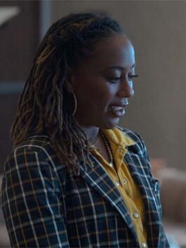 Good Trouble S05 Malika Williams Plaid Blazer