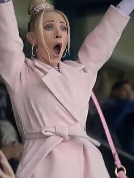 Ted Lasso S03 Juno Temple Pink Coat