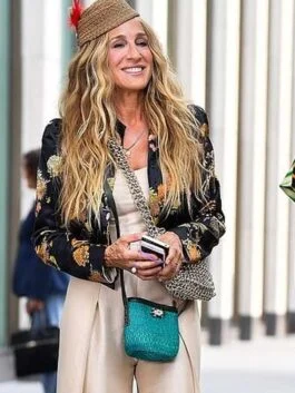 And Just Like That Carrie Bradshaw Floral Jacket