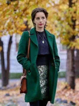 The Wedding Veil Inspiration 2023 Kacey Rohl Green Coat