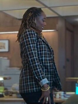 Good Trouble S05 Malika Williams Plaid Blazer