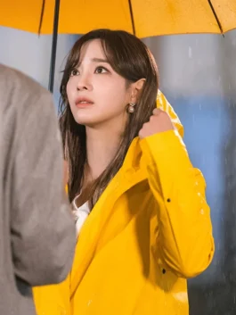 A Business Proposal Kim Sejeong Yellow Hooded Coat