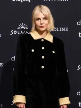Chevalier 2023 Lucy Boynton Velvet Coat