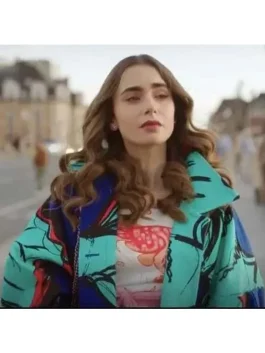 Emily In Paris Lilly Collin Coat front