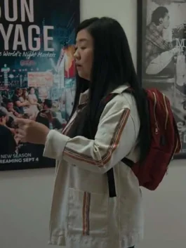 Good Trouble Sherry Cola Jacket (side pose)