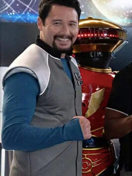 Johnny Yong Bosch Mighty Morphin Power Rangers Once & Always Adam Park Gray Vest