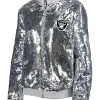 Las Vegas Raiders Silver Sequin Jacket
