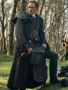 Outlander S05 Jamie Fraser Grey Trench Coat
