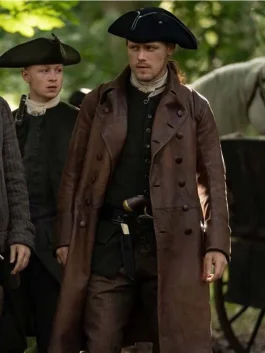 Outlander S05 Jamie Fraser Leather Coat front
