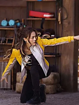 Ride On 2023 Joey Yung Yellow Leather Jacket
