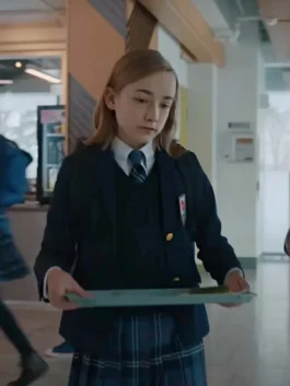 Sharp black uniform blazer featuring a sophisticated tailored fit