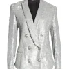 Taylor Swift Eras Tour Silver Blazer