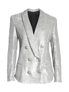 Taylor Swift Eras Tour Silver Blazer