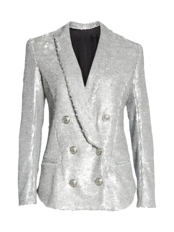 Taylor Swift Eras Tour Silver Blazer