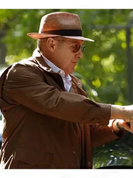 The Blacklist James Spader Brown Jacket side pose
