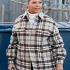 The Equalizer S03 Queen Latifah Checked Jacket