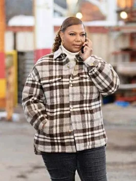 The Equalizer S03 Queen Latifah Checked Jacket back