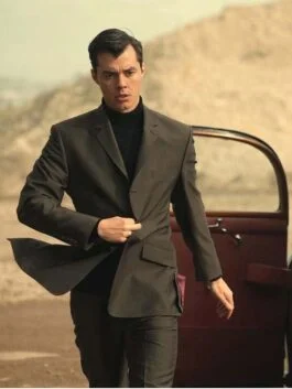 Alfred Pennyworth Jack Bannon Grey Blazer