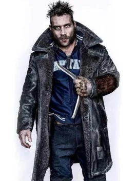 Suicide Squad Jai Courtney Shearling Coat