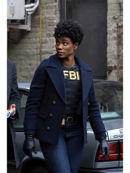 FBI S05 Katherine Renee Kane Blue Peacoat