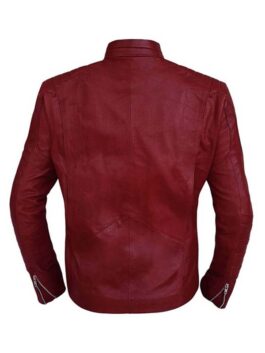 Superman Smallville Maroon Leather Jacket
