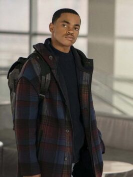 Tariq St. Patrick Power Book II Ghost Long Plaid Coat