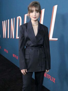 Windfall Lily Collins Blazer