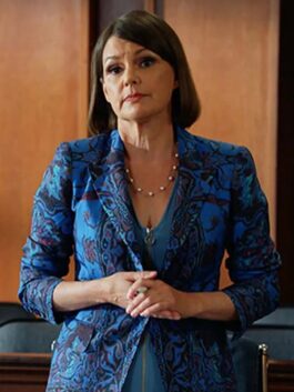 All Rise 2022 Maggie Palmer Blue Printed Blazer