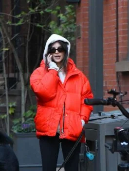 Emily Ratajkowski Puffer Jacket