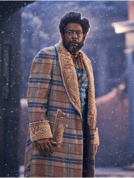 Forest Whitaker Jingle Jangle Shearling Coat