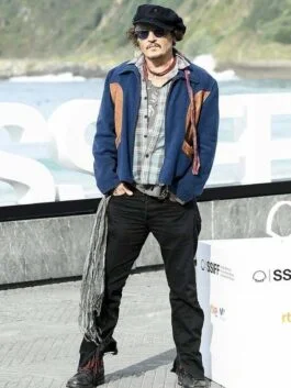 Johnny Depp Blue Jacket