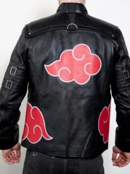 Akatsuki Cloak Black Leather Jacket