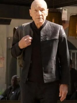 Star Trek Picard Patrick Stewart Black Jacket