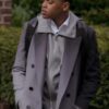 Power Book II Ghost S03 Tariq St. Patrick Grey Trench Coat