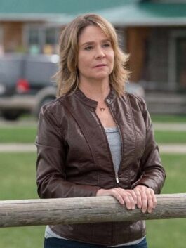 Heartland Megan Follows Brown Leather Jacket