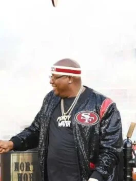 San Francisco 49ers E40 Black Sequin Jacket