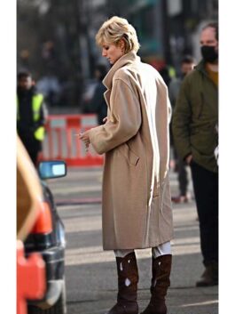 The Crown S05 Princess Diana Beige Coat