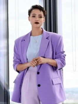 The Invitation 2022 Evie Purple Blazer