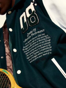 Neutrals Country Club Varsity Jacket