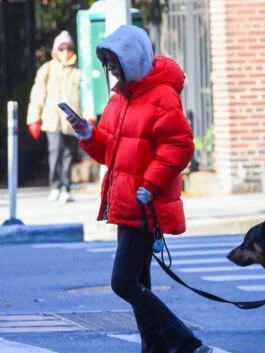 Emily Ratajkowski Puffer Jacket