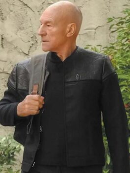 Star Trek Picard Patrick Stewart Black Jacket