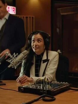 Love and the Radio Star Laura Miyata White Blazer