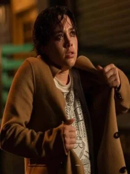 A Good Person Florence Pugh Brown Coat