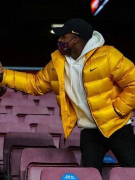 Ansu Fati Yellow Puffer Jacket