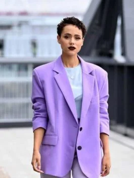 The Invitation 2022 Evie Purple Blazer