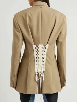 Live with Kelly and Ryan Hailey Bieber Beige Blazer