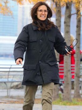 Emmy Rossum Modern Love Black Coat