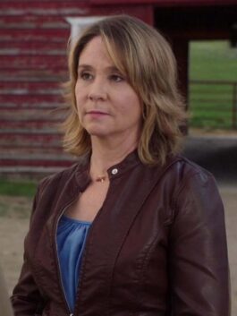 Heartland Megan Follows Brown Leather Jacket