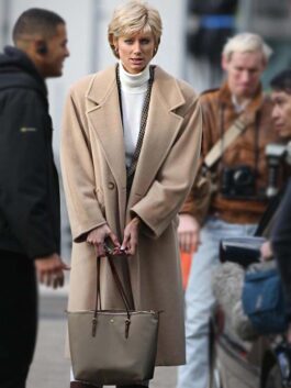 The Crown S05 Princess Diana Beige Coat