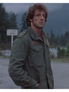 First Blood John Rambo Green Jacket